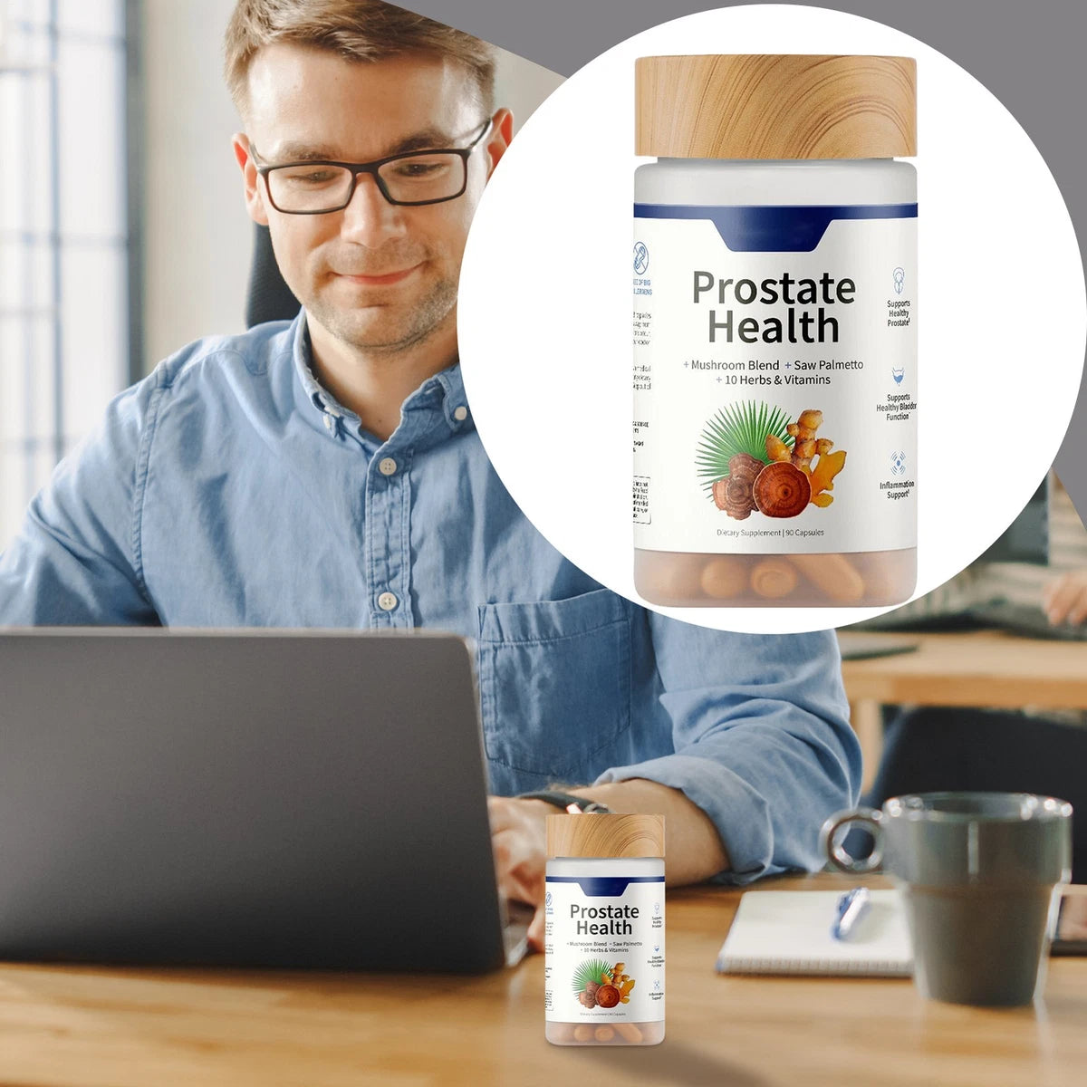 Nitric Oxide Booster - L-Arginine, L-Citrulline Prostate Health Bundle