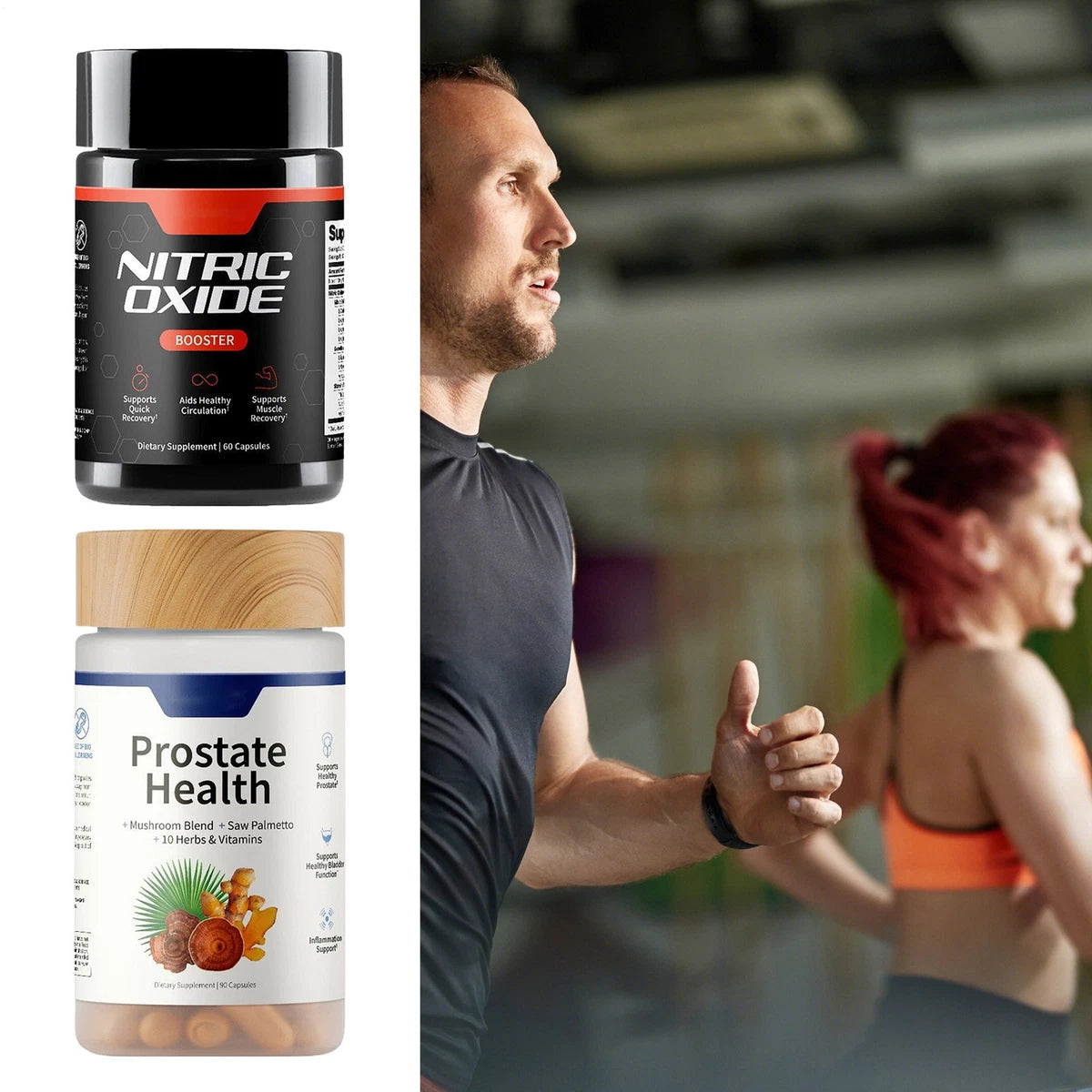 Nitric Oxide Booster - L-Arginine, L-Citrulline Prostate Health Bundle
