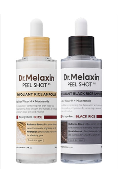 Dr Melaxin peel Black and white rice exfoliating essence