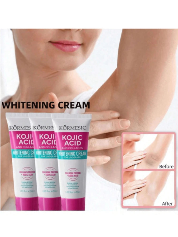 Kormesic Kojic Acid & Collagen Whitening Cream for Underarms – 50ml