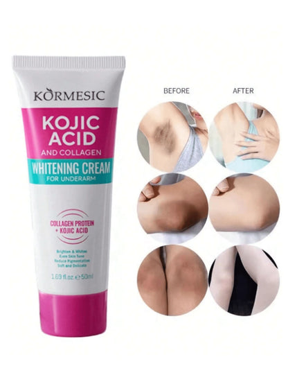 Kormesic Kojic Acid & Collagen Whitening Cream for Underarms – 50ml