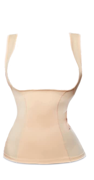 Abdomen U-Shaped Tank Top Seamless Even Sprained Corset - M/L / Black_0