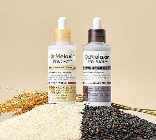 Dr Melaxin peel Black and white rice  exfoliating essence