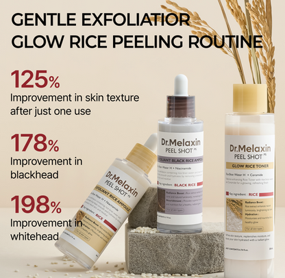Dr Melaxin peel Black and white rice  exfoliating essence